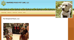 Desktop Screenshot of pamperedpoochpetcare.com